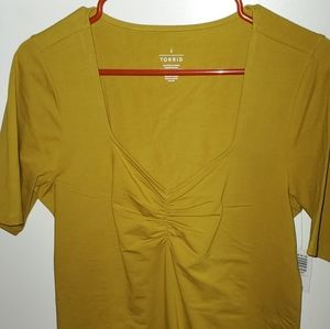 Sexy Summer Front Gather Blouse